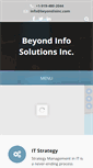 Mobile Screenshot of beyondisinc.com